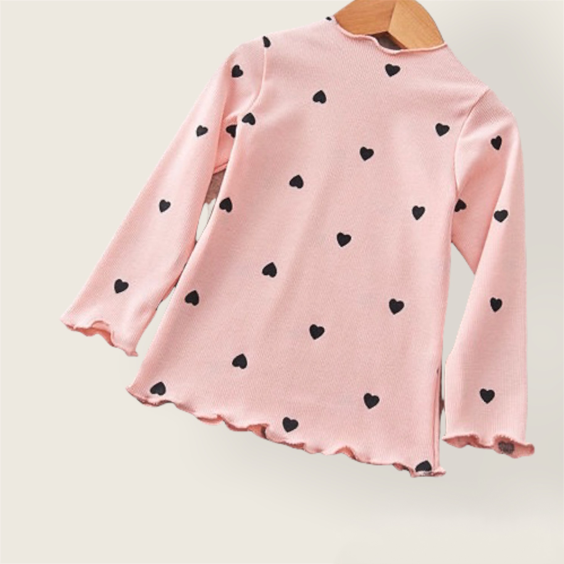 Blouse with hearts